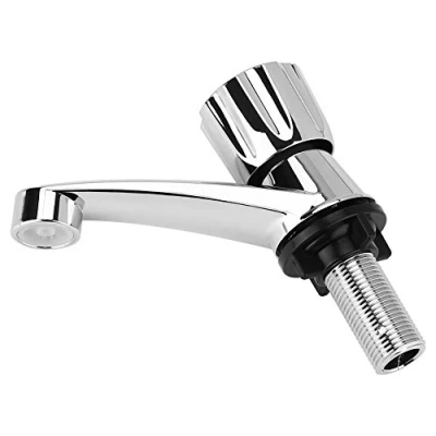 Image of Fdit Water Tap Single Cold Faucet Nozzle G1/2 Bathroom Basin Kitchen Sink Rest Room Washing Accessories Abs(Shutter Handle)