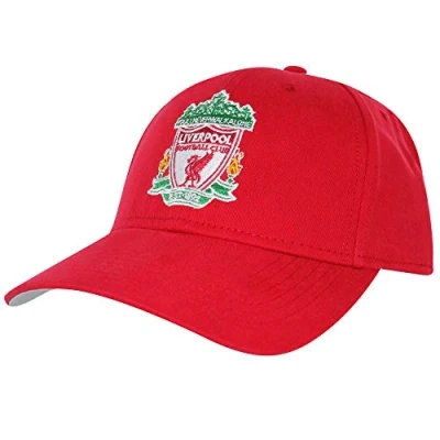 Image of GIFTS 4 ALL Official Liverpool Crest Baseball Cap, Fans Football Adults Cap Red