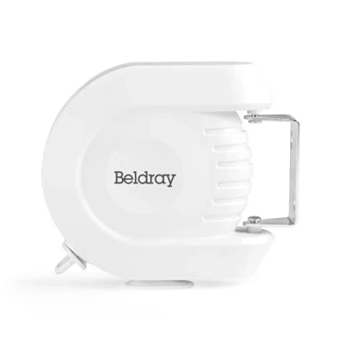 Image of Beldray LA026996 Retractable Washing Line Outdoor Extendable Clothesline, 12 m Drying Space, Wall Mountable with Pivoting Bracket, Compact Design, Durable Clothes Dryer, Naturally Dry Laundry, White