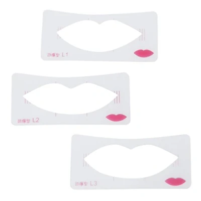 Image of 1 Set of Lip Stencils Shaping Template Makeup Beauty Tool 3 Styles
