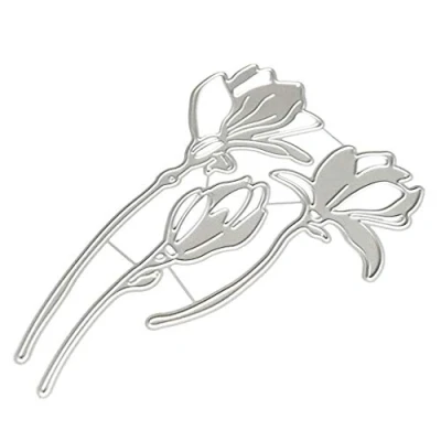 Image of Kobeleen Flower Metal Cutting Dies Stencil Scrapbooking Album Stamp Paper Card Emboss