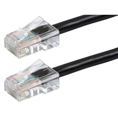 Image of Monoprice ZERO boot Series Cat6 24AWG UTP Ethernet Network Patch Cable, 50&#039; Black (113413)