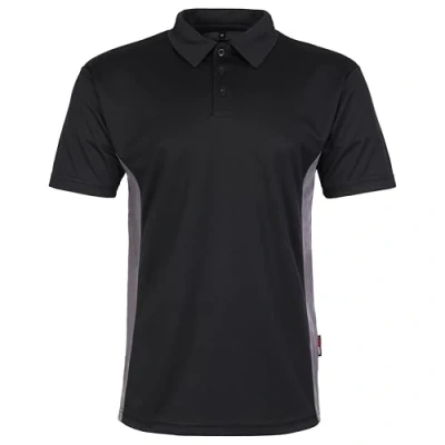 Image of TuffStuff Elite Polo Shirt Small Black Lightweight Breathable Quick Drying Moisture Wicking Work Shirts for Men 170gsm Top