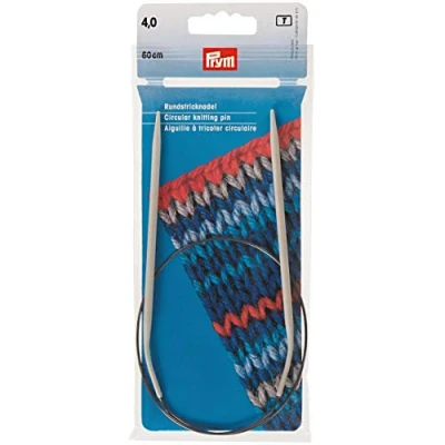 Image of Prym Circular Knitting Needle, Aluminium, Grey, 4 mm