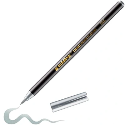Image of edding 1340 Brush Pen Metallic Silver