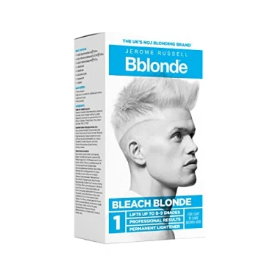 Image of Jerome Russell Bblonde Bleach Blonde Kit No.1 Hair Dye for Light to Dark Brown Colour, Powder High Lift 8 9 Shades Lighter Hair, Permanent Men