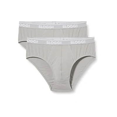 Image of Sloggi MEN GO 2 PACK Briefs, Men&#039;s, Size: XXL, Grey combination