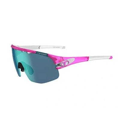 Image of Tifosi Sledge Lite interchangeable Lens Sunglasses: Lightweight, versatile with lenses, Crystal Pink