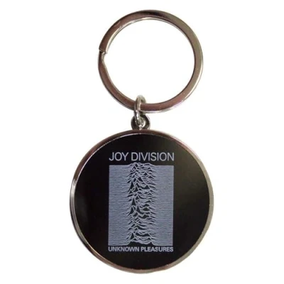 Image of Joy Division Unknown Pleasures Keyring Keychain One Size
