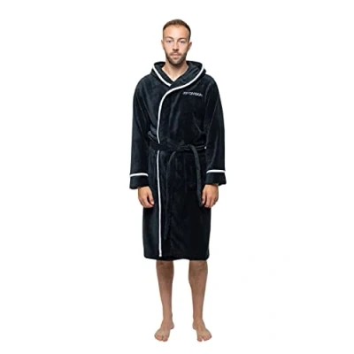 Image of JOYDIVISION Joy Division Men&#039;s Unknown Pleasures Bath Robe black Small / Medium