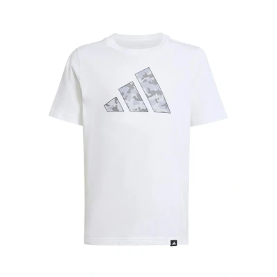 Image of adidas Unisex Kids CAMO Graphic T Shirt Junior, White, 7 8 Years