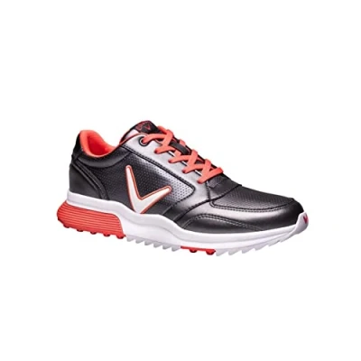 Image of Callaway Women&#039;s Aurora Golf Shoe, Charcoal Coral, 4 UK Wide