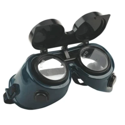Image of Sealey SSP6 Gas Welding Goggles with Flip Up Lenses Blue