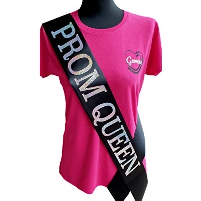 Image of Gemini Ribbons Prom Queen Sash Graduation Holographic