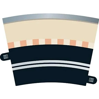 Image of Scalextric Digital C7017 Single Lane (Radius 3 Curve x 4) 1:32 Scale Accessory