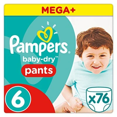 Image of Pampers Baby Dry Pants Size 6, Pack of 76