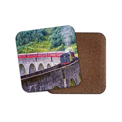 Image of 1 x Train Drinks Coaster Viaduct Bridge Spotter Steam Dad #8564