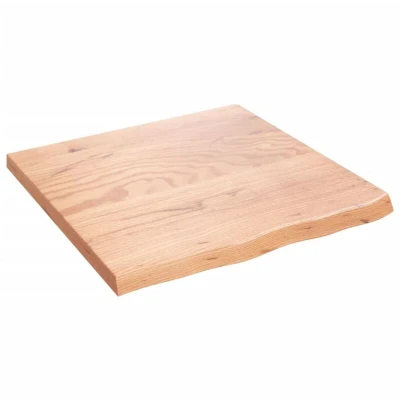 Image of vidaXL Table Top Light Brown 60x60x(2 4) cm Treated Solid Wood Oak