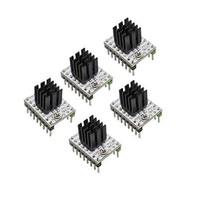 Image of MKS TMC2208 V2.0 Stepper Motor Driver 5pcs, Ultra Silent, Compatible with SGen L, SKR 1.3/1.4 Controller Boards, 24V, PCB, Aluminum, 0.8A, 3D Printer Control
