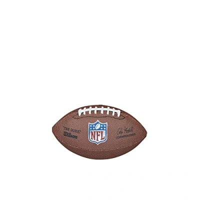 Image of Wilson NFL Mini REPLICA American Football, Mixed Leather, Size, Brown, WTF1631XBNFL