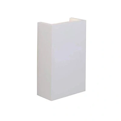 Image of Saxby Mornington 2W White Plaster Modern Decorative Compact LED Up Down Wall Light