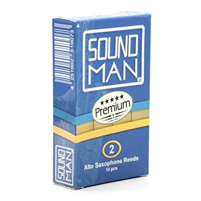 Image of Alto Saxophone Reeds Cane Student Soundman® 10 pcs Reed (Strength: 2.0)