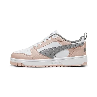 Image of Puma Unisex Adults Rebound V6 Low Sneakers, Rose Quartz White Stormy Slate, 8.5 UK