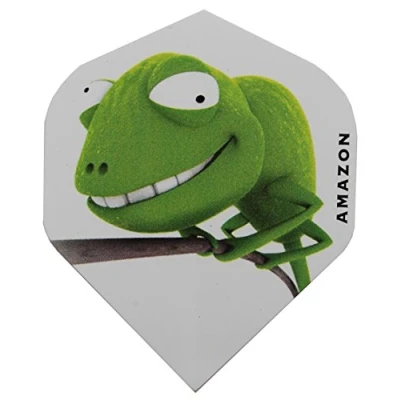 Image of Amazon Cartoon Lizard Standard Shape Dart Flights (5 Sets)