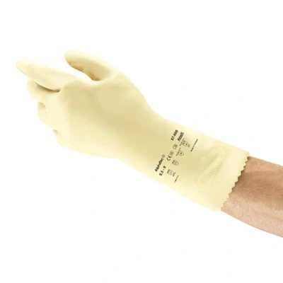 Image of Ansell AlphaTec 87 600 multifunctional chemical work gloves, resistant, good dexterity and sensitivity, size 8 (M) (12 pairs)