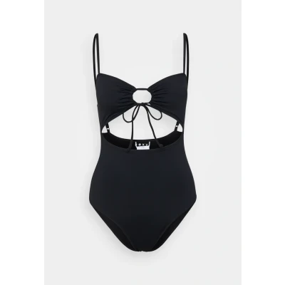 Image of Roxy Beach Classics Fashion Swimsuit, Women&#039;s, Size: XS, Anthracite