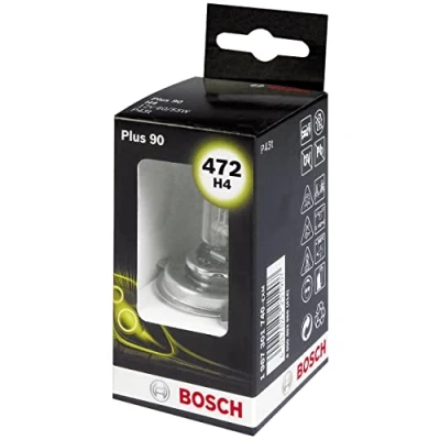 Image of Bosch 472 (H4) Plus 90 Headlight Bulb 12 V 60/55 W P43t 1