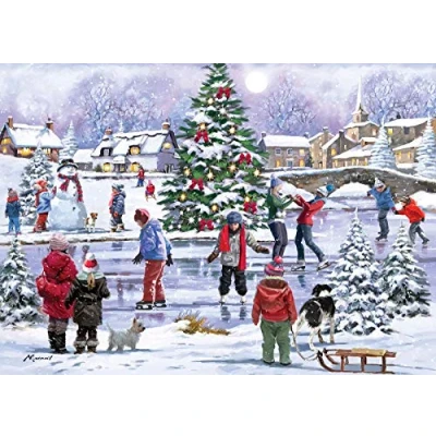 Image of Ice Skating Fun 1000 Piece Jigsaw