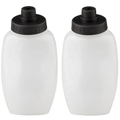 Image of Fitletic Water Bottles 2x(8oz) 230ml Capacity Lightweight Reusable Hydro Flask Compatible with Running Belt, BPA Free Bottle Ideal for and Outdoor Activity Dishwasher Safe