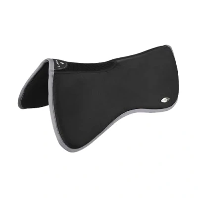 Image of LeMiuex Wither Relief Memory Foam Half Pad Carbon Mesh Spine Insert Evenly Distributes Riders Weight &amp; Pressure Black Large