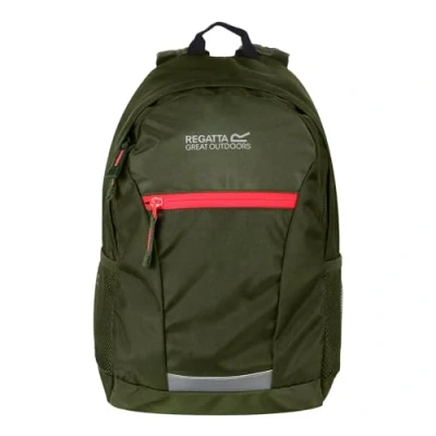 Image of Regatta JAXON III 10L&#039; Hardwearing Padded Straps Mesh Side Pockets Reflective Trim Backpack Rucksacks Cypress/Diva, Single