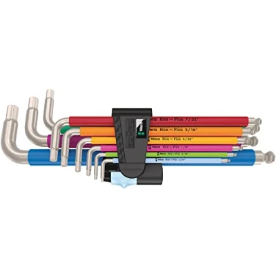 Image of 3950/9 Hex Plus Multicolour Imperial Stainless 1, L Key Set, Imperial, Steel, 9 Pieces