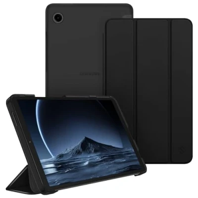 Image of FINTIE Case for Samsung Galaxy Tab A9 8.7 Inch 2023, Ultra Thin Protective with Translucent Back Cover Tablet SM X110/X115/X117, Black