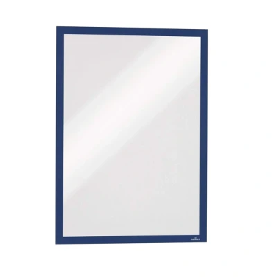Image of Durable DURAFRAME Magnetic Frame A3 Format In Dark Blue Pack of 5 Frames Document for Professional Internal Signage