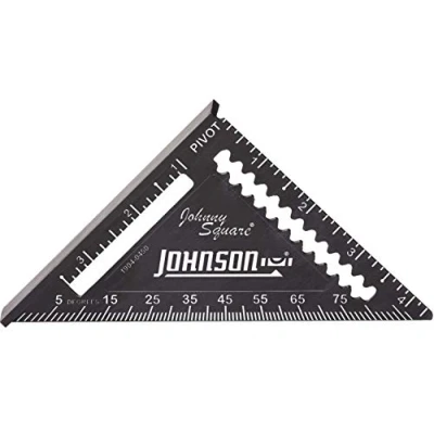 Image of Johnson Level &amp; Tool 1904 0450 Johnny Square Professional Easy Read Finish Square, 4.5&quot;, Black, 1