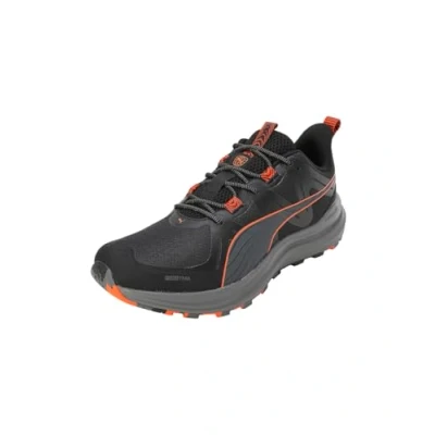 Image of PUMA Unisex Reflect LITE Trail Road Running Shoe, Black Flame Flicker, 5.5 UK