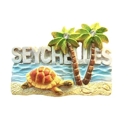 Image of Seychelles 3D Refrigerator Magnet Tourist Travel Souvenirs Fridge Home and Kitchen Decoration Collection