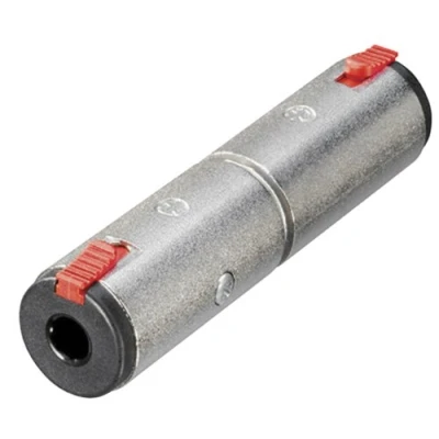 Image of Neutrik 6.35 mm/6.35 mm TRS Silver Interface Cable and Adapter