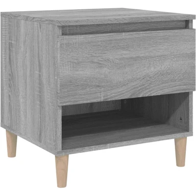 Image of vidaXL Bedside Table Grey Sonoma 50x46x50 Engineered Wood