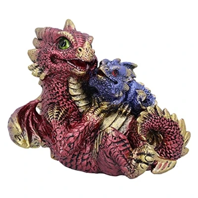 Image of Nemesis Now Dragonling Rest (Red) Dragon Figurine 11.3cm, U5564T1