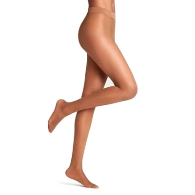 Image of FALKE Women&#039;s Pure Matt 20 DEN W TI Sheer Plain 1 Pair Tights, Brown (Hazel 5187) new eco friendly, M L