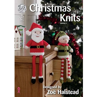 Image of King Cole Christmas Knits 4 Knitting Pattern Book by Zoe Halstead