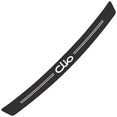 Image of Car Rear Bumper Protector Strip for Ren ault Clio Scenic Captur Kadjar Zoe Koleos Trunk Plate Tail Trim Sticker Carbon Fiber Anti Scratch Collision Protective Styling Accessories,Clio