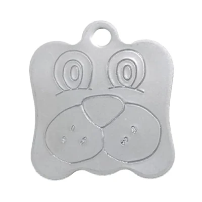 Image of BWM Stainless Steel Personalized Pet ID Tags Dog Tag for Pets Laser Engraved &amp; Personalised Dogs Cats Durable, Strong Deeply Large, Face