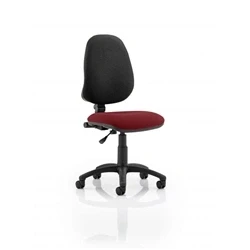 Image of Eclipse Plus I Lever Task Operator Chair Bespoke Colour Seat Ginseng Chilli