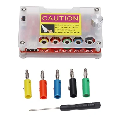 Image of ATX Breakout Board, 24Pin Power Supply Board with ADJ Adjustable Voltage Knob Supports 3.3V, 5V, 12V and 1.8V‑10.8V(ADJ) Output